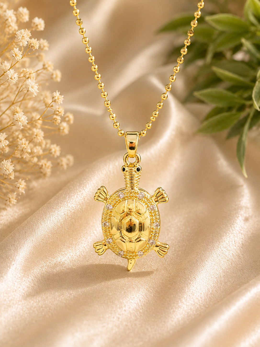 Cadena tortuga dorada