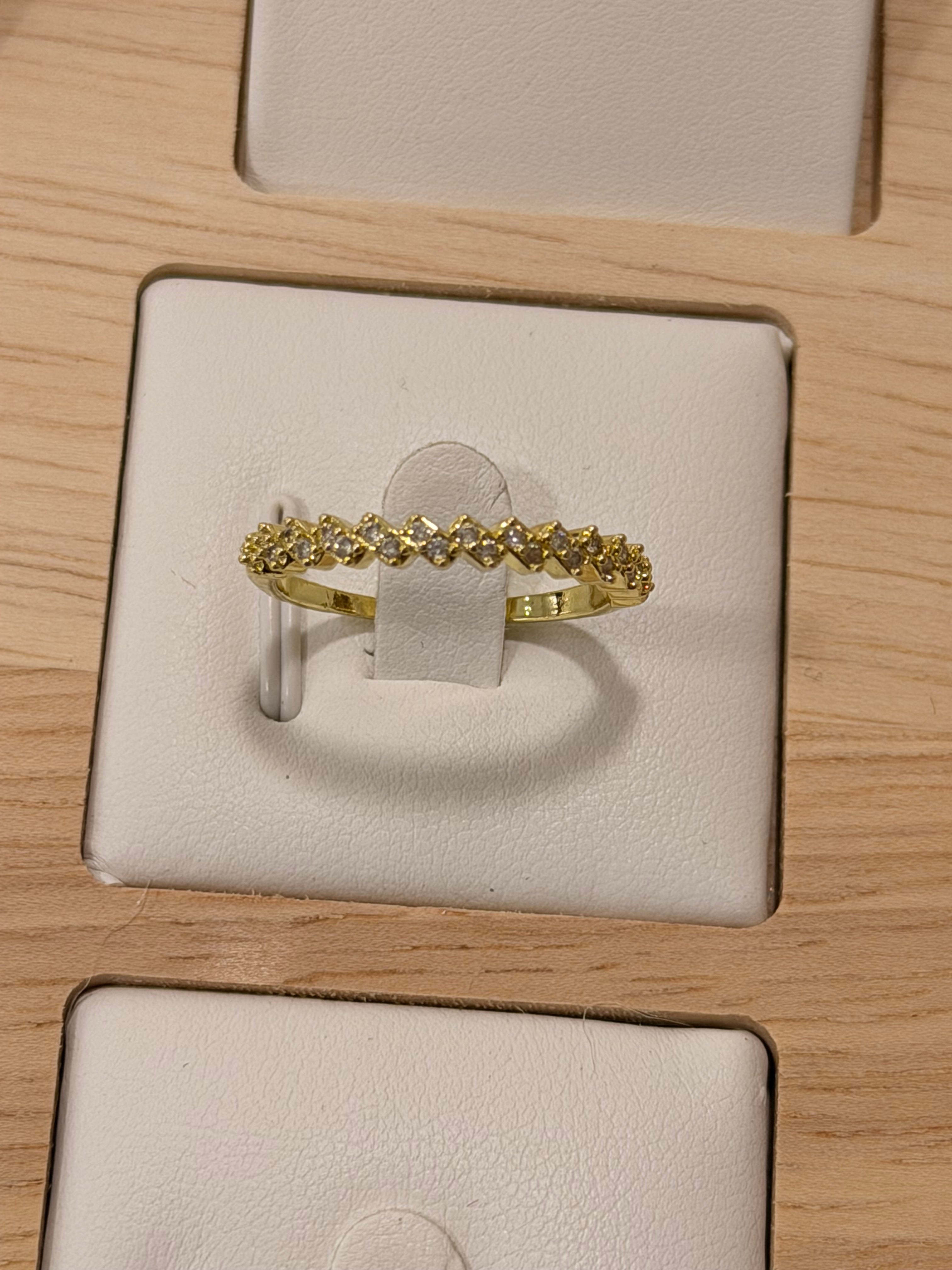 Anillo graduable diamantes pequeños