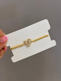 Pulsera corazón grueso