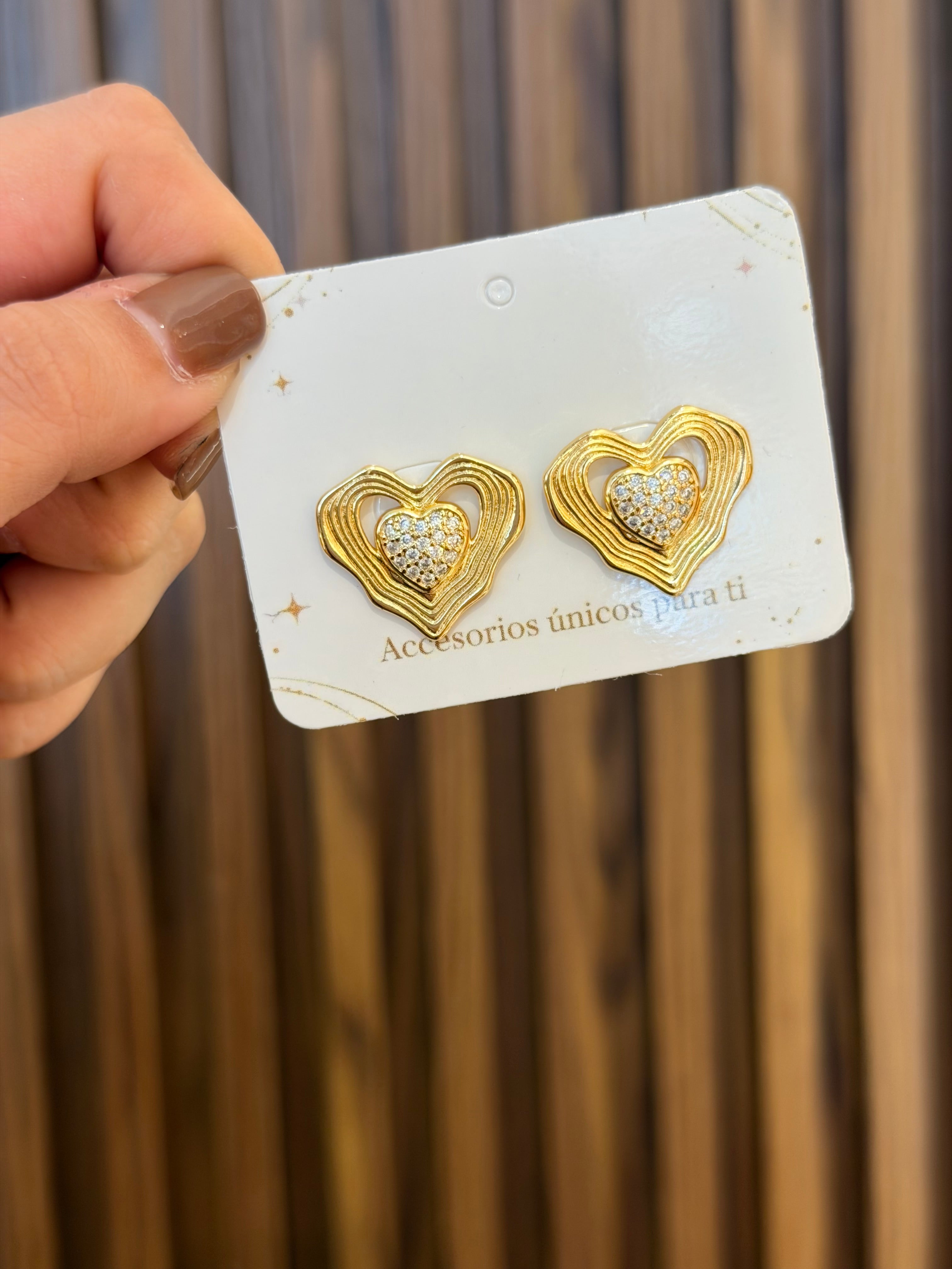 Topo corazón brillante ondulado