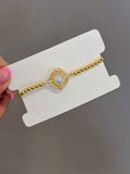 Pulsera perla brillante