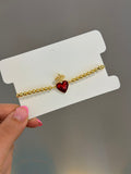 Pulsera Corazón rojo