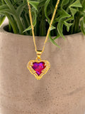 Cadena corazón tornasol