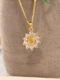 Cadena virgen cristales