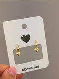 Candonga mini con corazones dorado