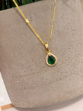 Cadena gota Esmeralda