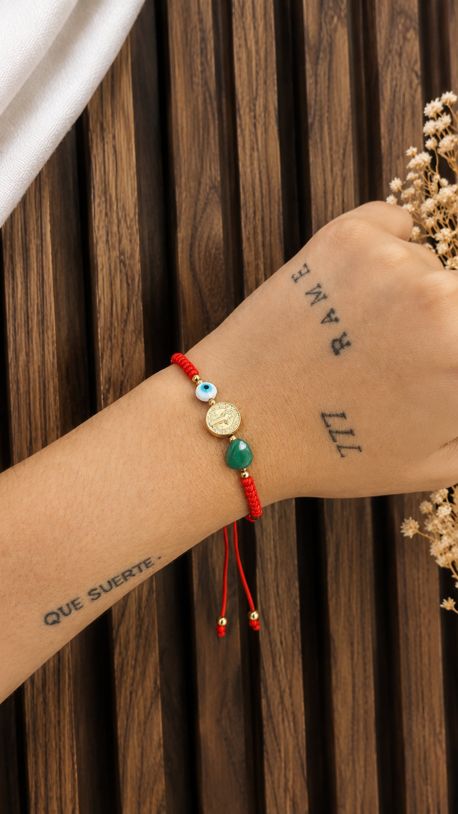 Pulsera tejido san Benito