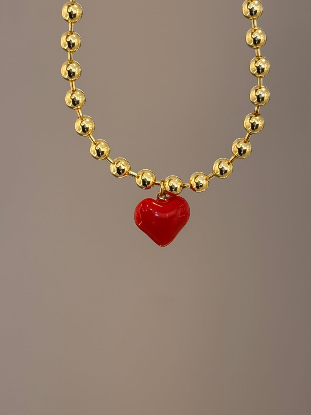Cadena deluxe corazón balín