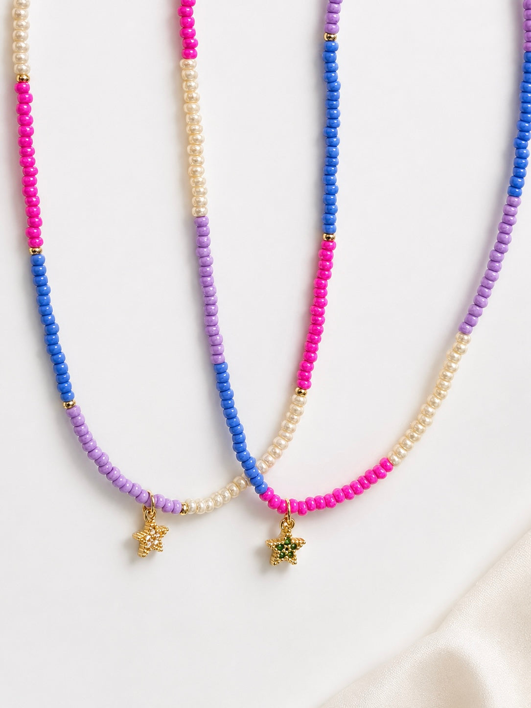 Choker mostacilla y estrella