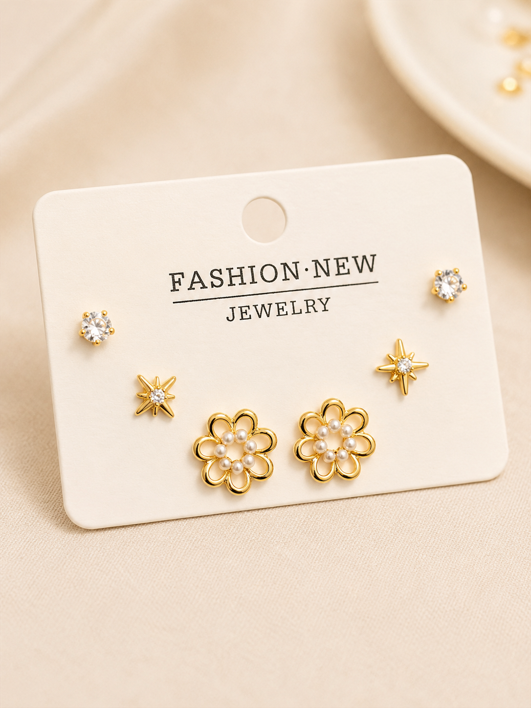 Set x3 flor perlita